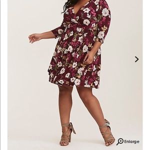 Torrid Flowered High Low Dress